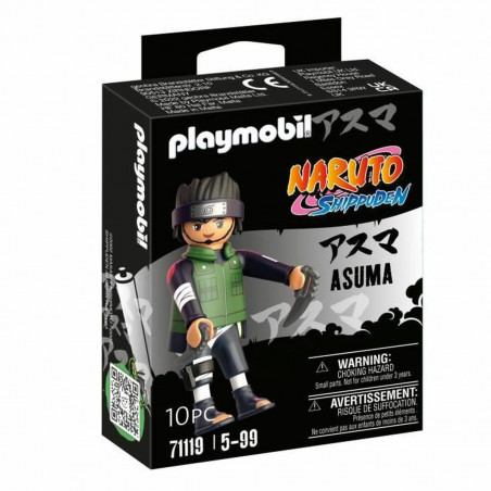 Figure Playmobil Naruto Shippuden - Asuma 71119 10 Pieces