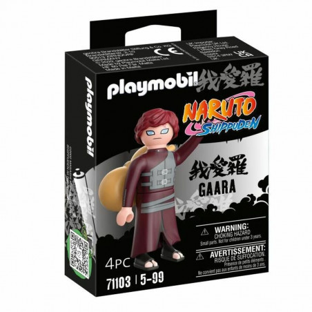 Figure Playmobil Naruto Shippuden - Gaara 71103 4 Pieces