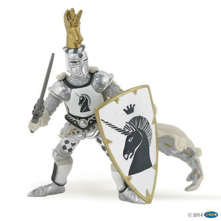 Figura de Acción Papo Guerrero Medieval Unicornio 10 x 8 x 11 cm