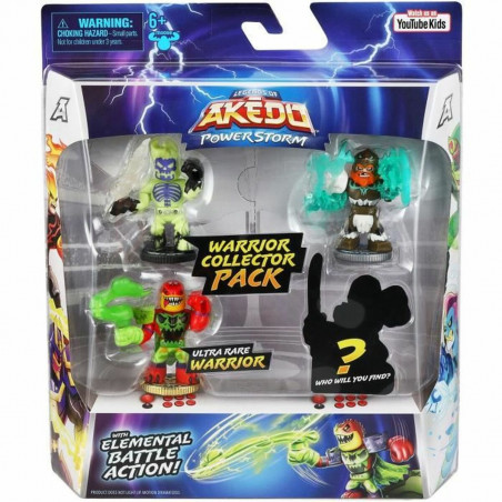 Action Figure Moose Toys Akedo Power Storm 4 Units