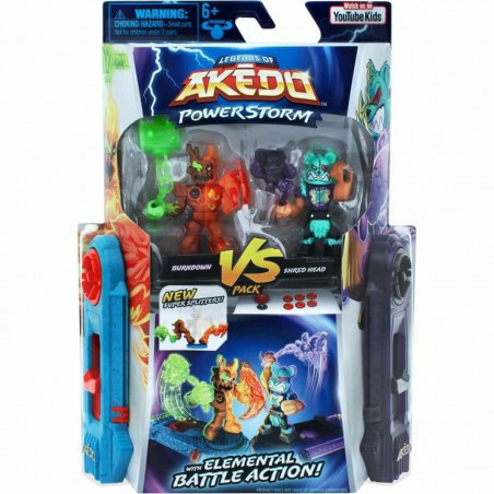 Action Figure Moose Toys Akedo Power Storm 2 Units