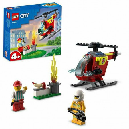 Lego Fire Helicopter Playset 60318 53 pcs